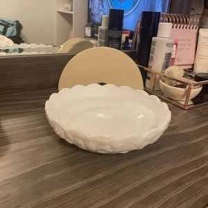 Westmoreland milk glass candy dish bowl